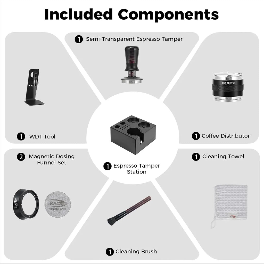IKAPE kit de Herramientas para Espresso 8 en 1 – Barista Profesional