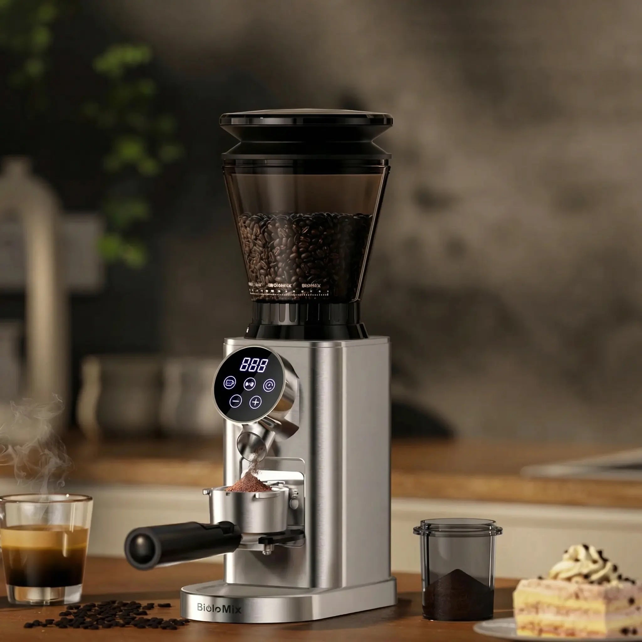 Molinillo de Café de Rebabas Cónicas BioloMix CG210