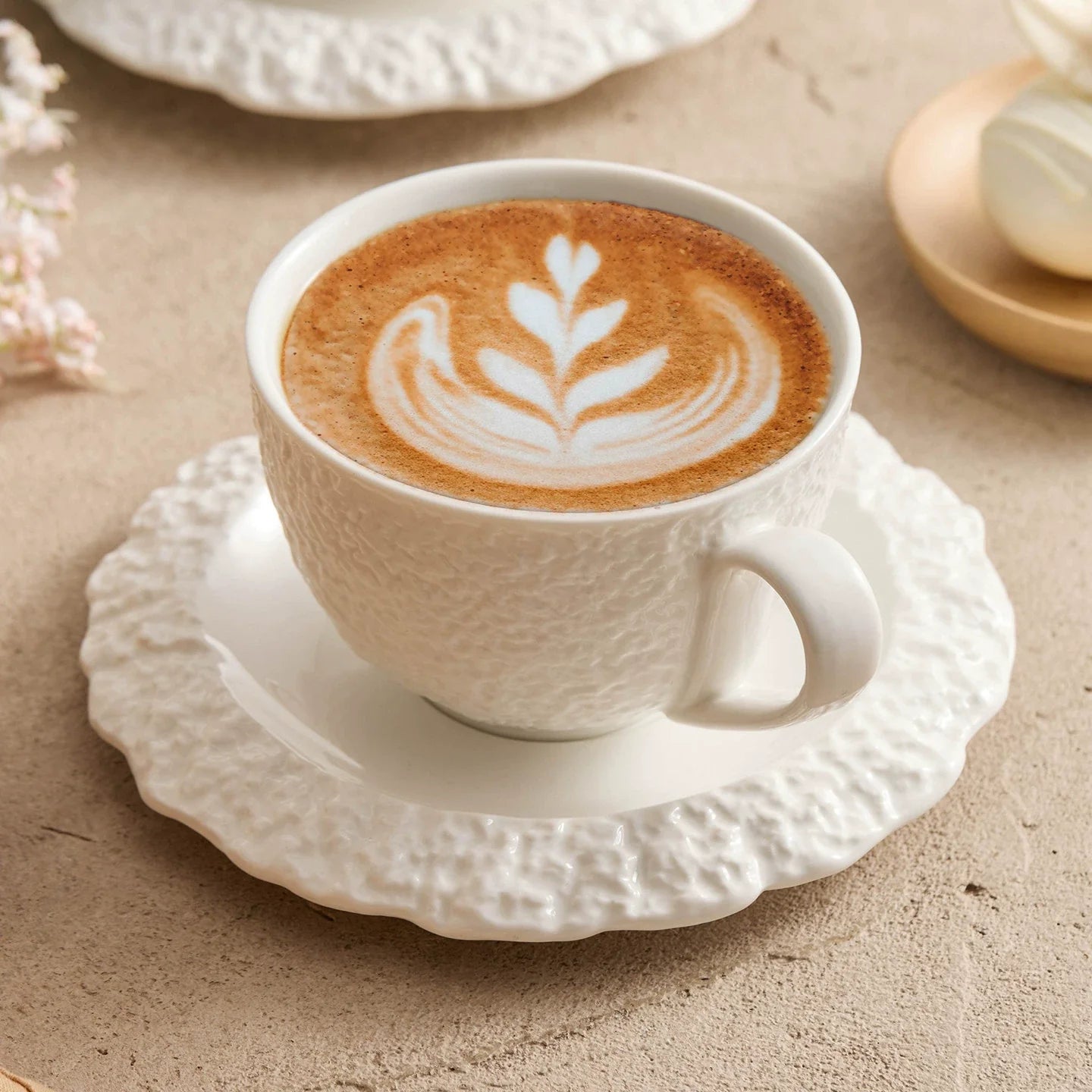 Taza de porcelana premium - Textura rocosa