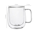 Vasos de Doble Pared de Vidrio Borosilicato 150-350ml