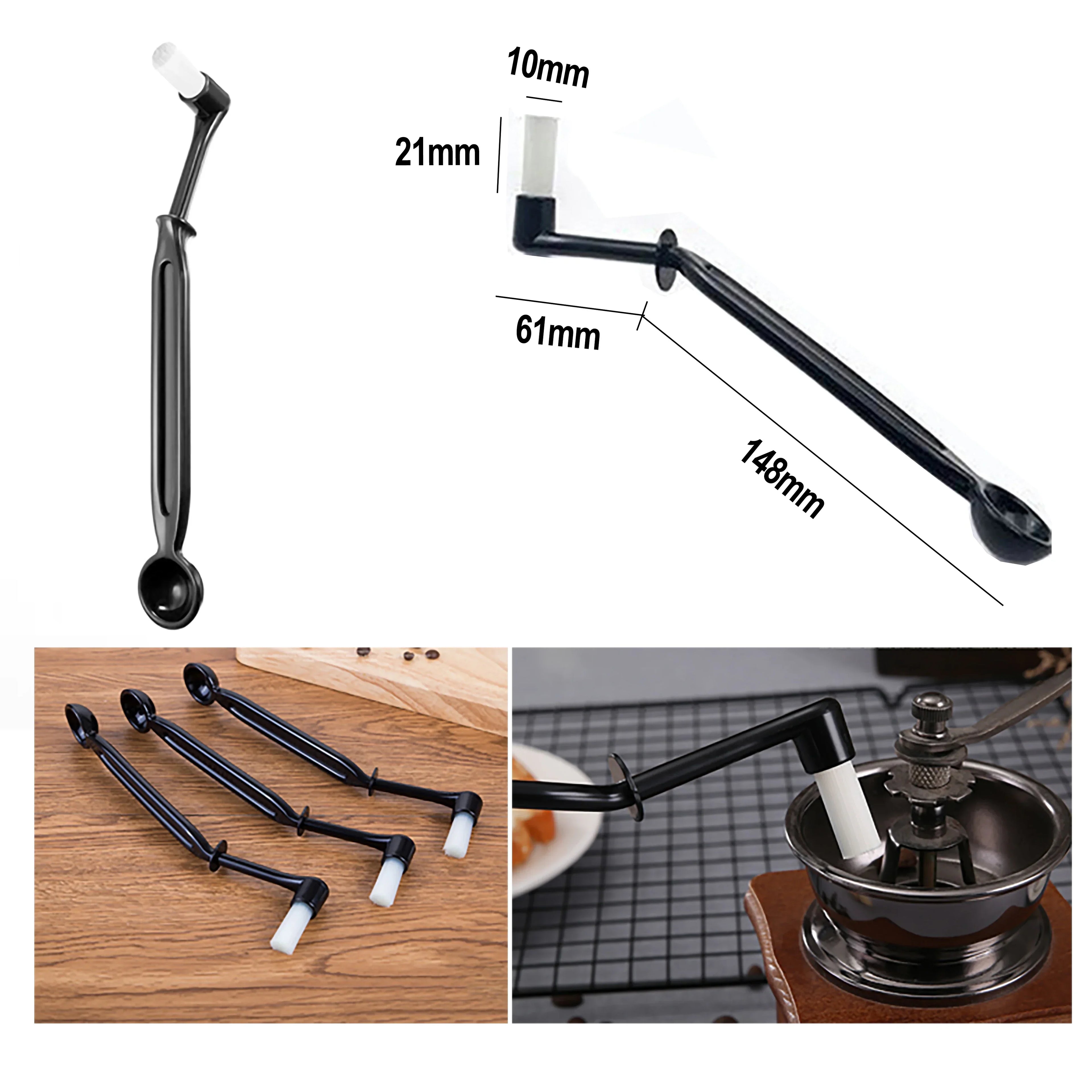 Kit de limpieza barista de madera | Cepillo para Molinillo y Cafetera Espresso