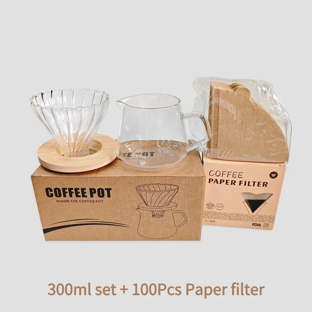 Kit Jarra Cónica V60 + Filtros – Preparación Precisa para Café Pour-Over