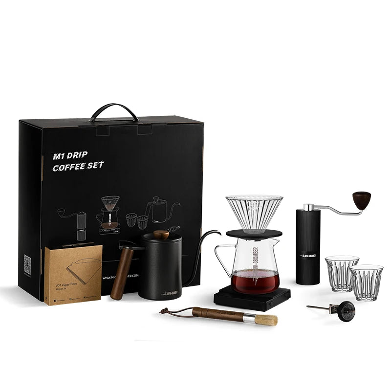 Set de Café Premium MHW‑3BOMBER | Kit Barista de Lujo con Molinillo, Hervidor y Accesorios