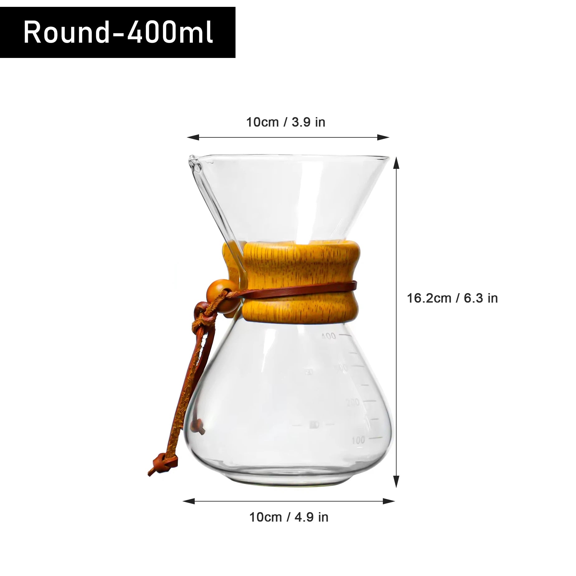 Cafetera Chemex Premium de Cristal – Método Pour-Over para Café de Especialida